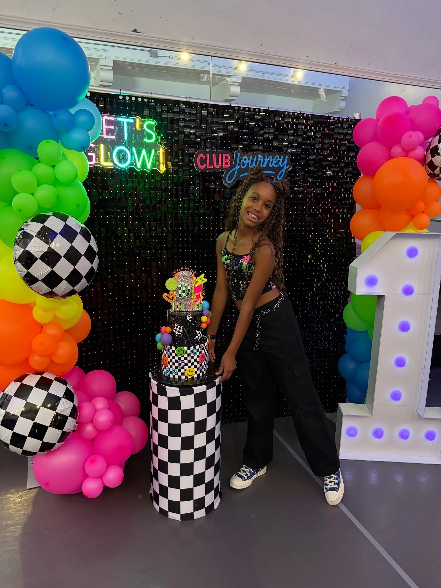 After one of the busiest Dream Big weekends ever, we got to celebrate our very own Princess Journey's 10th Birthday yesterday with a Neon themed Dancing into Double Digits at Club Journey 💃🏽 and it was nothing short of amazing! The professional pho