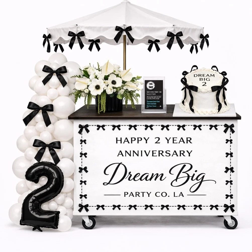 2 years of Dream Big! 2 years ago today I took a leap of faith and opened Dream Big with the support of my family. My love for charcuterie and party planning is what drove me. My goal was 1 booking per month. Not in my wildest dreams did I think we'd