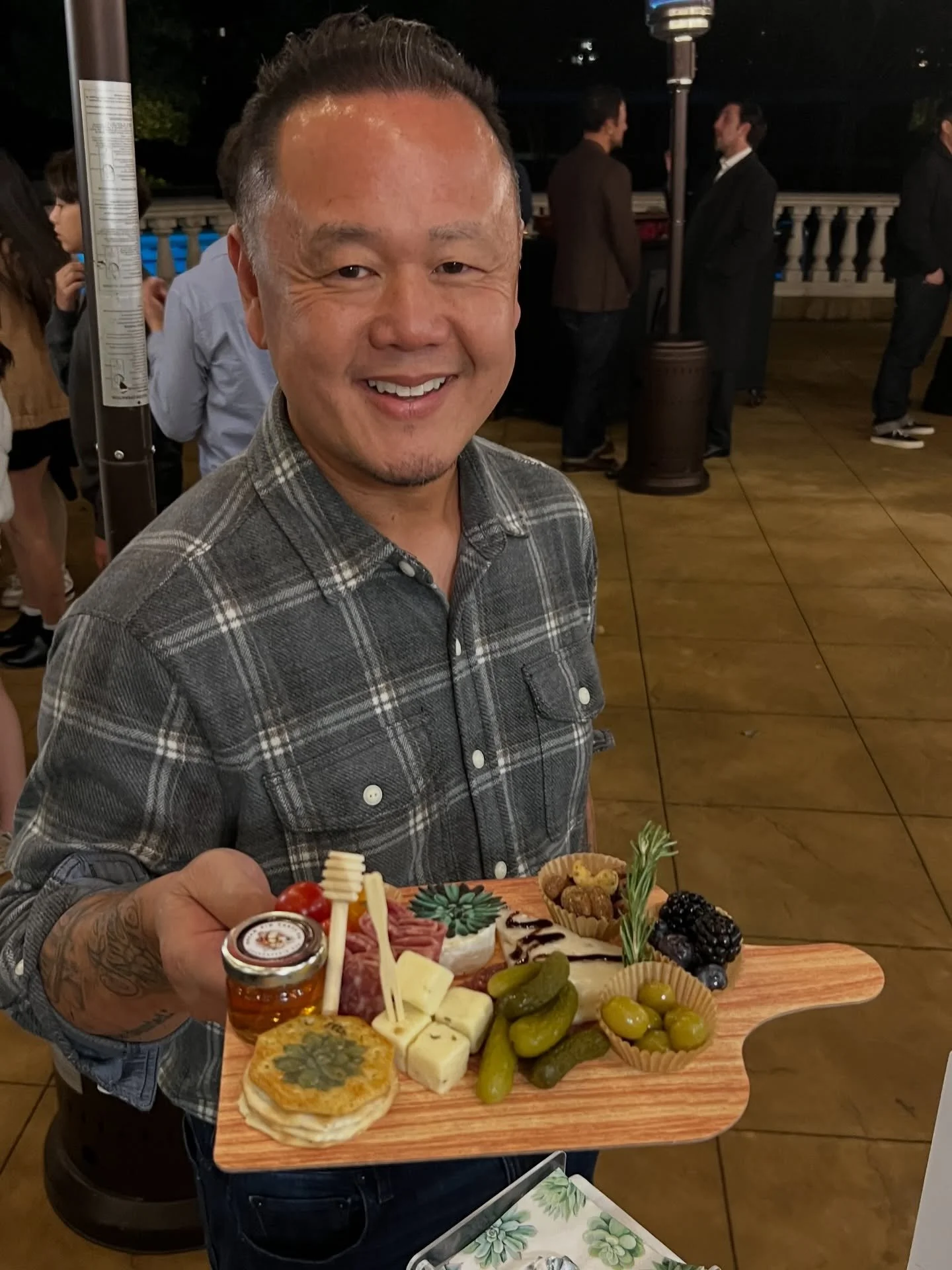 A huge compliment to have Chef @jettila say our Charcuterie Bar is cool &amp; a great idea 😎
