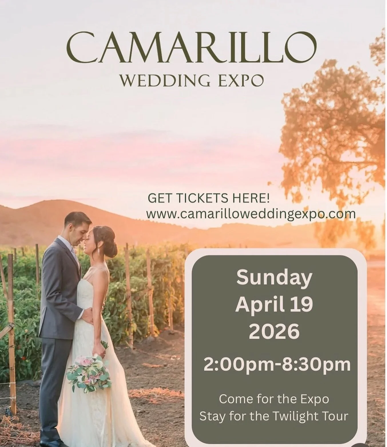 Come check us out this Sunday 4/19 at The Camarillo Wedding Expo @camarilloweddingexpo We will have our Gourmet S'mores Bar at Maravilla Gardens @m_gardens