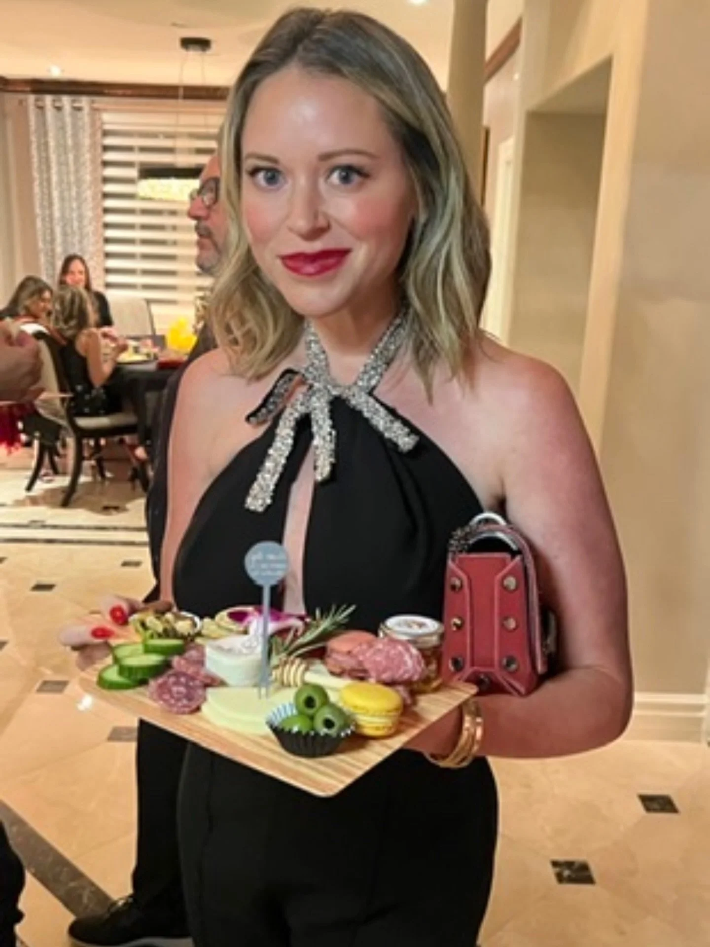 One of the best compliments is when a guest is experiencing Dream Big and says I'm hiring you for my next event! Real Housewife of Beverly Hills @realhousewivesofbeverlyhills @xoamandafrances loving our Charcuterie Bar. #manifestations #rhobh #charcu