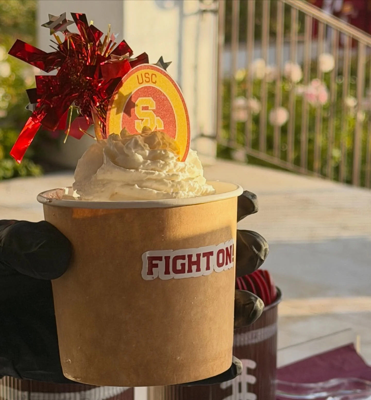 Dream Big Sundae Bar customized for one of our favorite clients @uscfb ✌🏽#FightOn #USC #IceCreamSundae #USCfootball #DreamBig