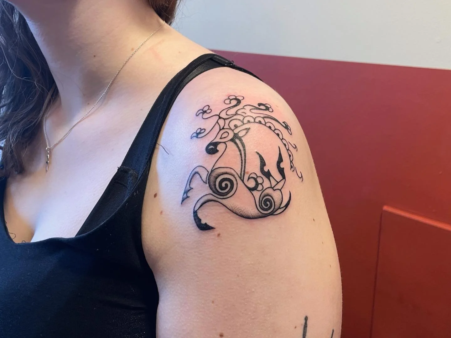 Ny tolkning av tatueringen till prinsessan fr&aring;n Ukok ❄️ Tack Emilia !