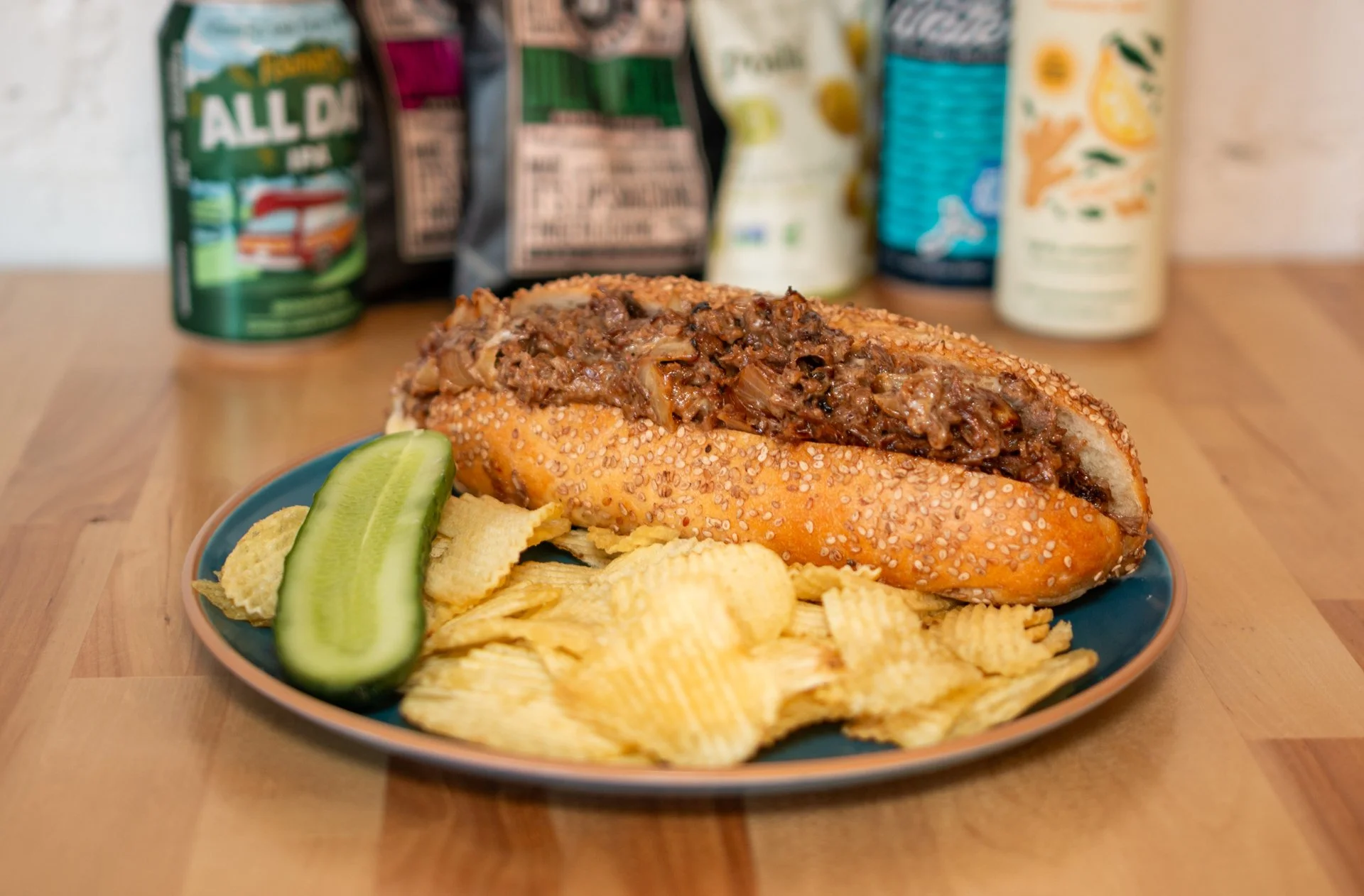 The best Philly Cheesesteak in Brooklyn, in our opinion, for lunch at Zoller's Restaurant in Windsor Terrace