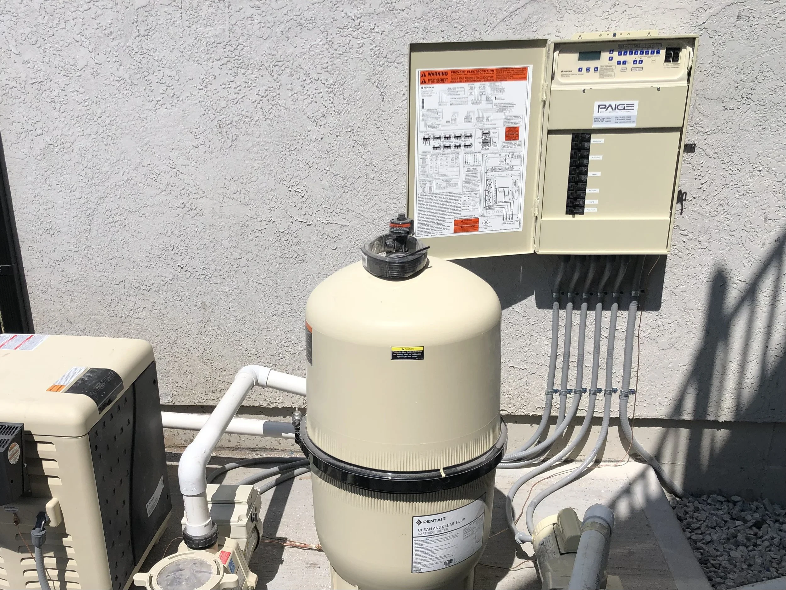 An image of The Freeform Pool equipment pad. 