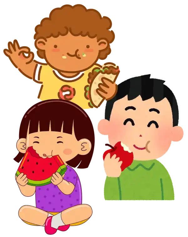 Illustration representing feeding support and oral motor development