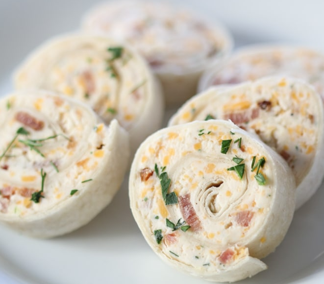 Bacon Cheddar Ranch Pinwheels
