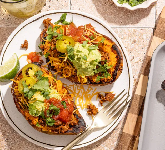 Taco Stuffed Sweet Potatoes