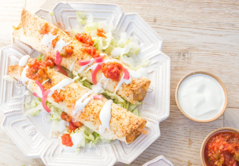 Baked Chicken Taquitos