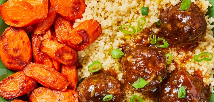Meatballs with an                                           Apricot Glaze