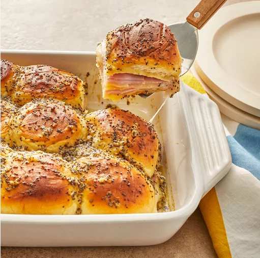 Baked Ham and Cheese Sliders 