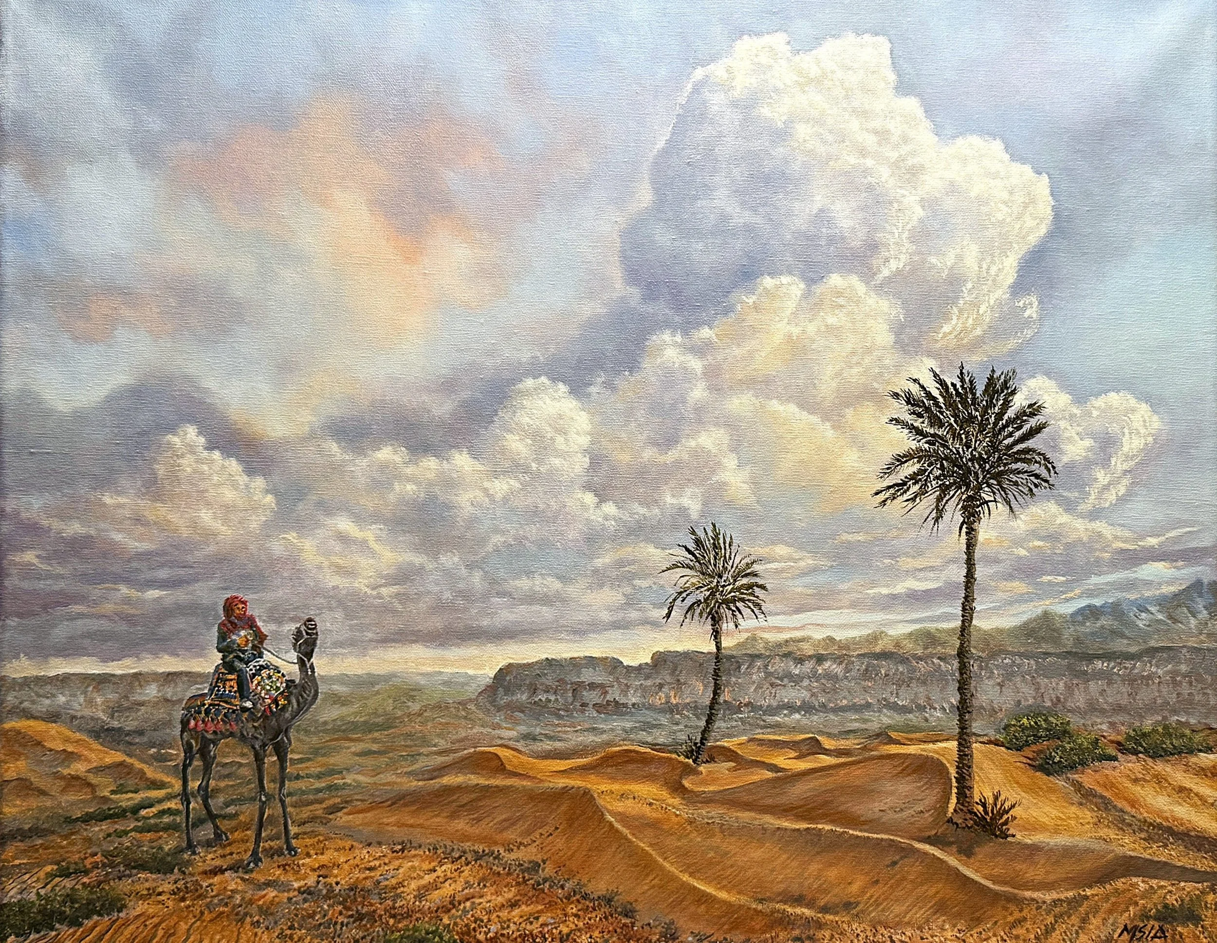   Rider Across Rajasthan Sands   
Manuel Sia 
Oil Ptaining 
$1,100