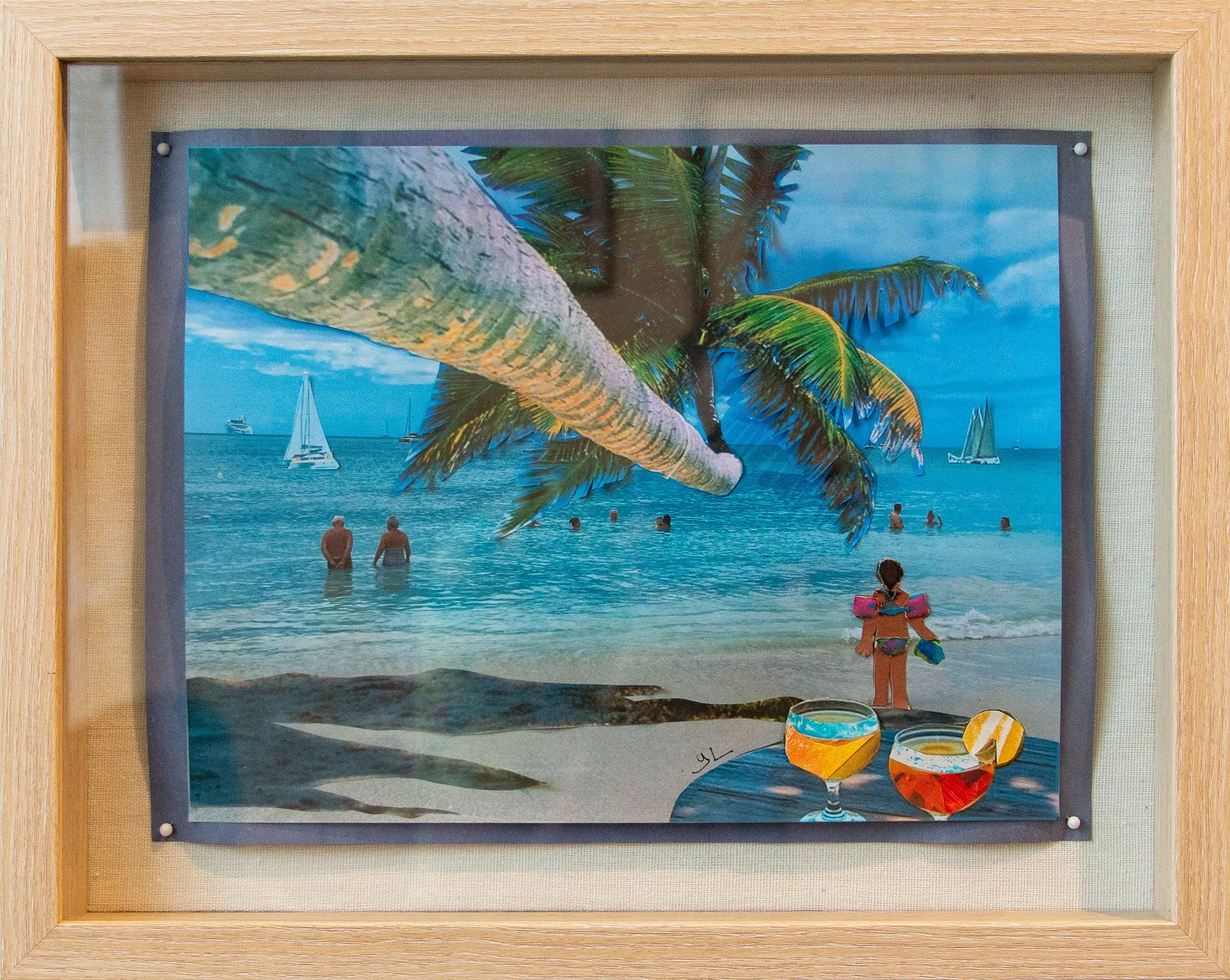   Paradise in Passing   
Yimeng Ling 
Collage 
$125