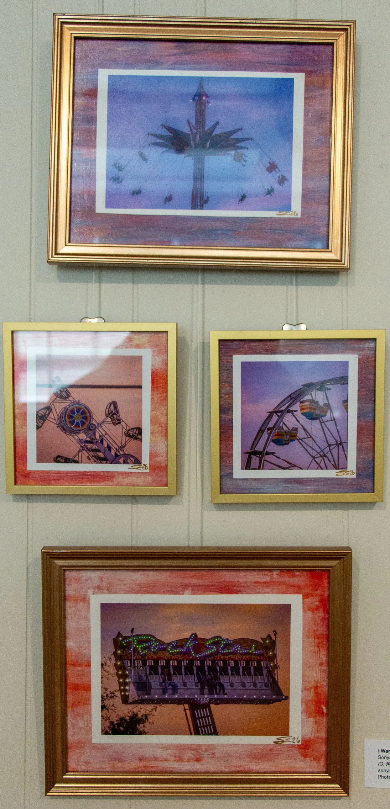   I Wanna Go to the Carnival   
Sonya Elefante 
Photograph 
$60 each, $200 for four