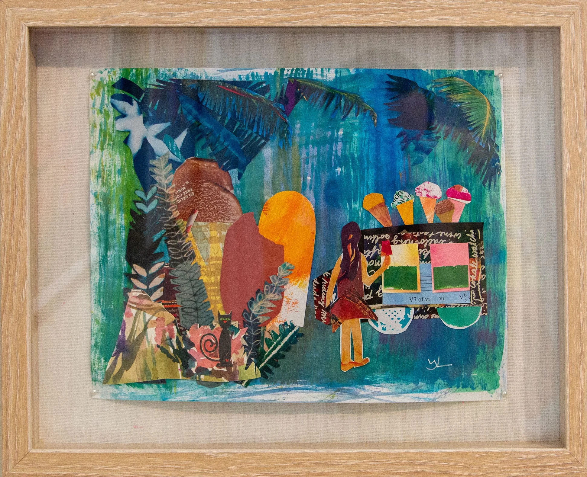   Summer Afternoon Treat   
Yimeng Ling 
Collage 
$125