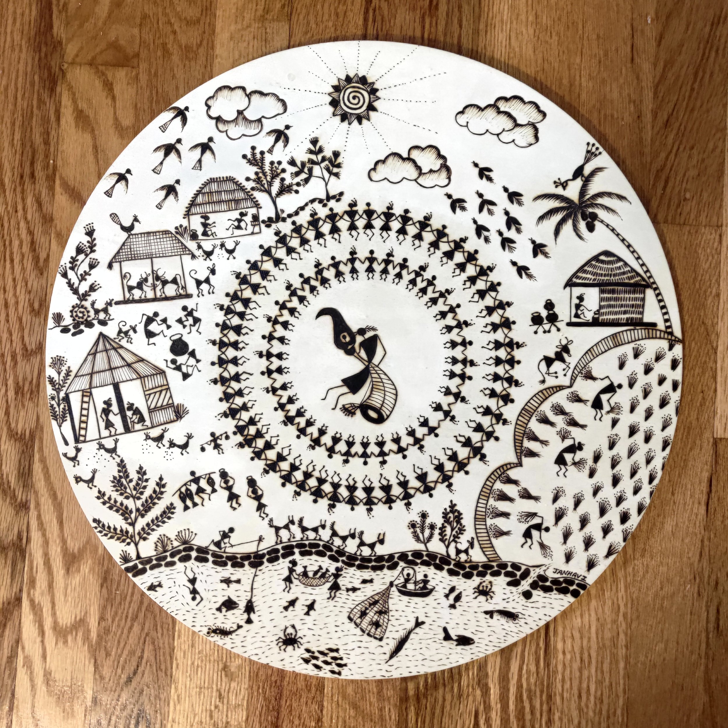   Life in Motion   
Janhavi Firke 
Pyrography  
$400
