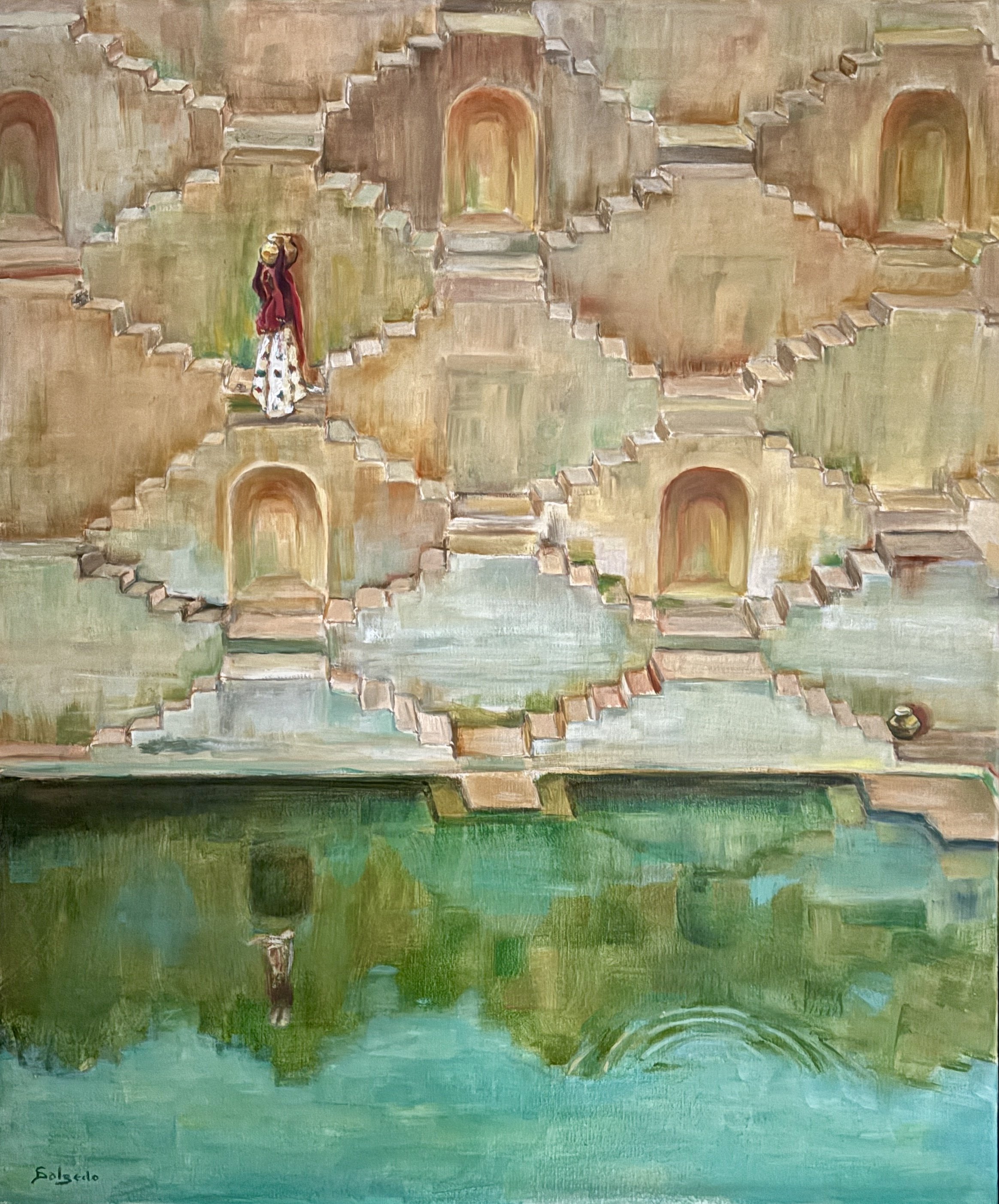   Steps of Life   
Delphine Brinckman-Salzedo 
Oil on Canvas 
$750