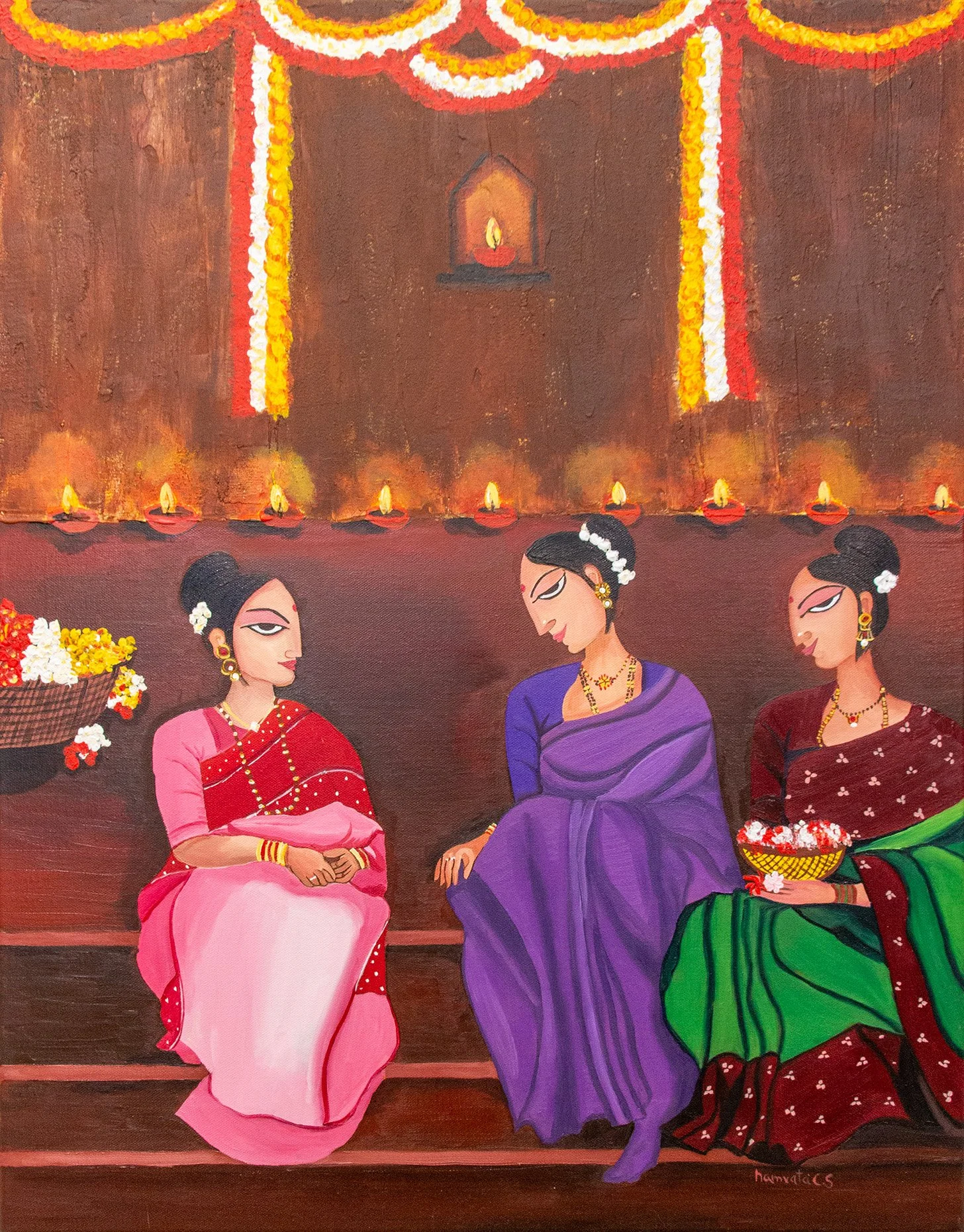   Illuminating Conversations   
Namrata Sharma 
Painting 
$1,250