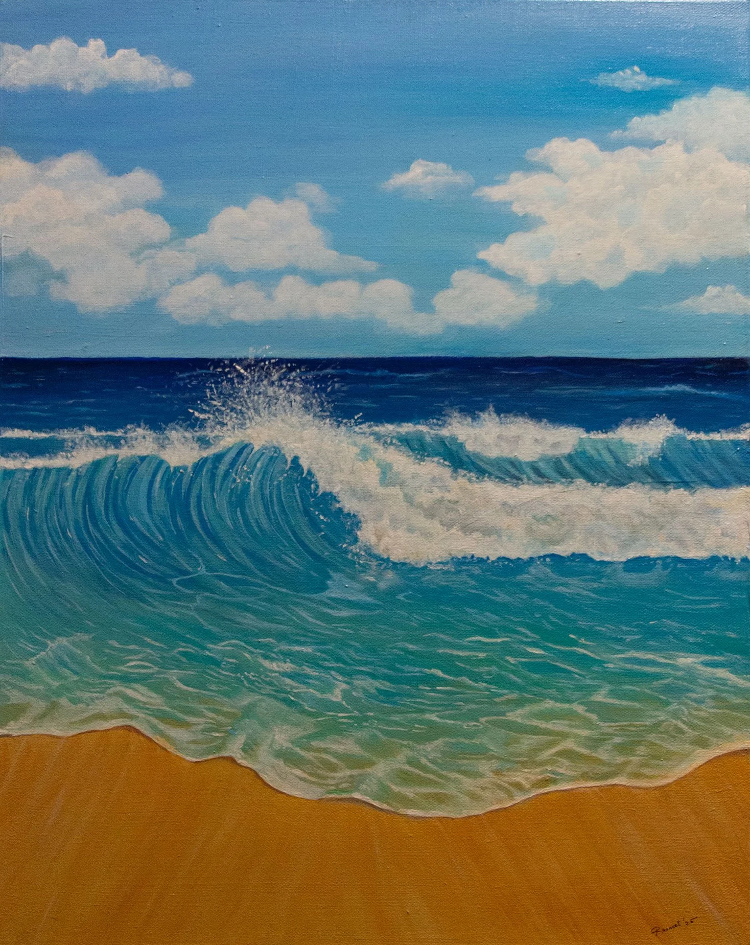   Shoreline Escape   
Ravneet Kaur Mandla 
Acrylic on Canvas 
$400