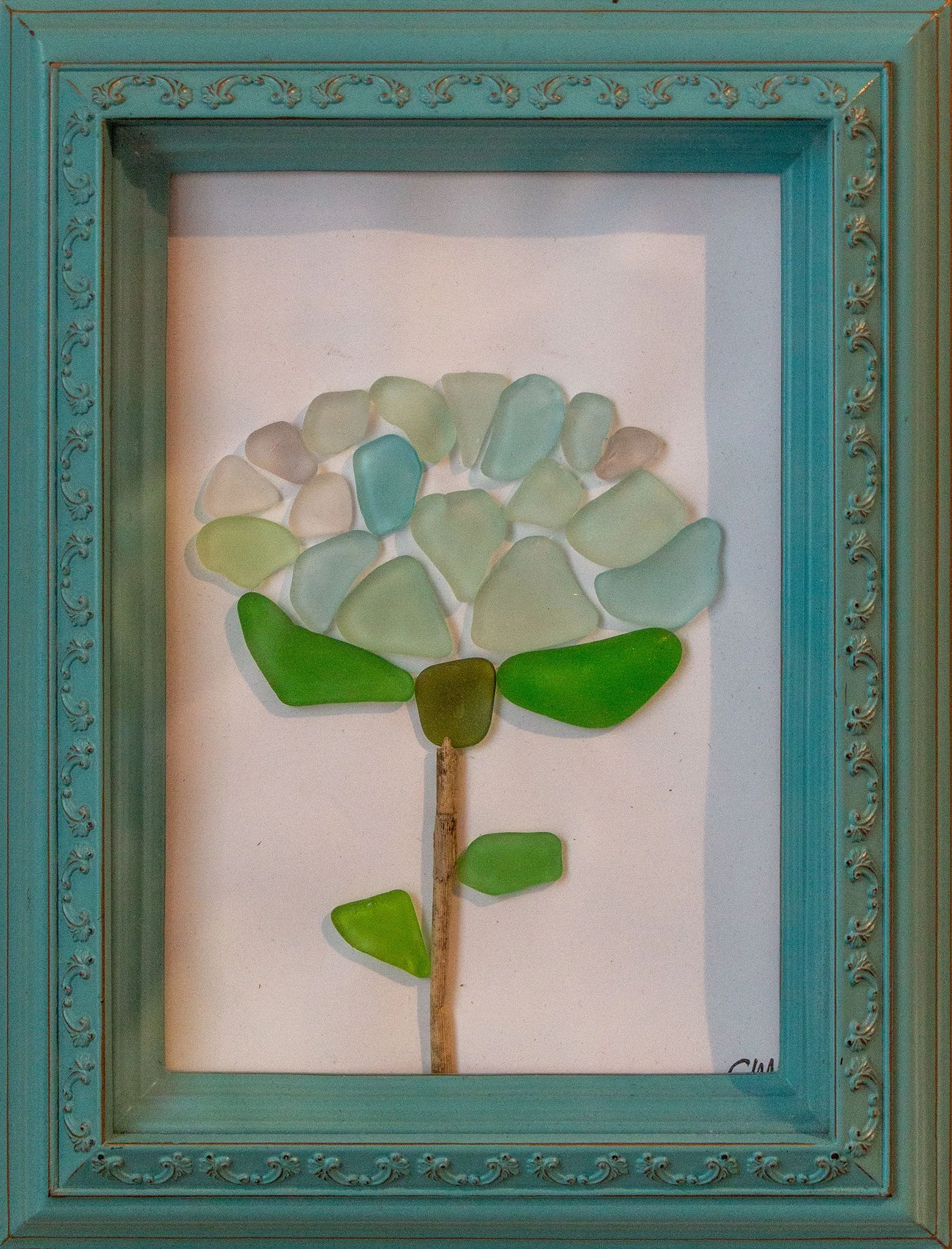  Hydrangea for Annemarie   
Ellen McNeil 
Seaglass 
Not for sale