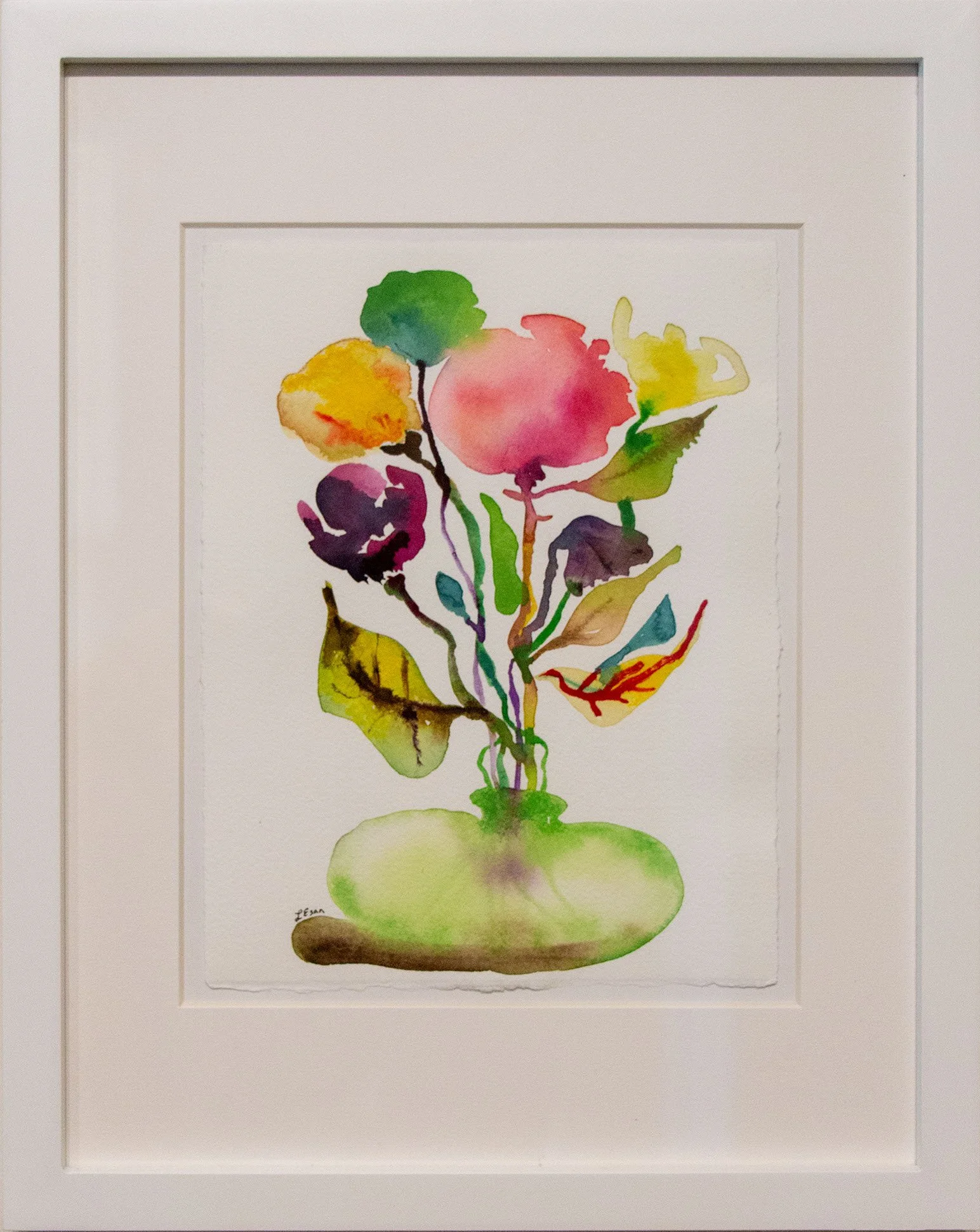  Summer Flowers 2   
Lesley Esan 
Watercolor and Ink 
$325