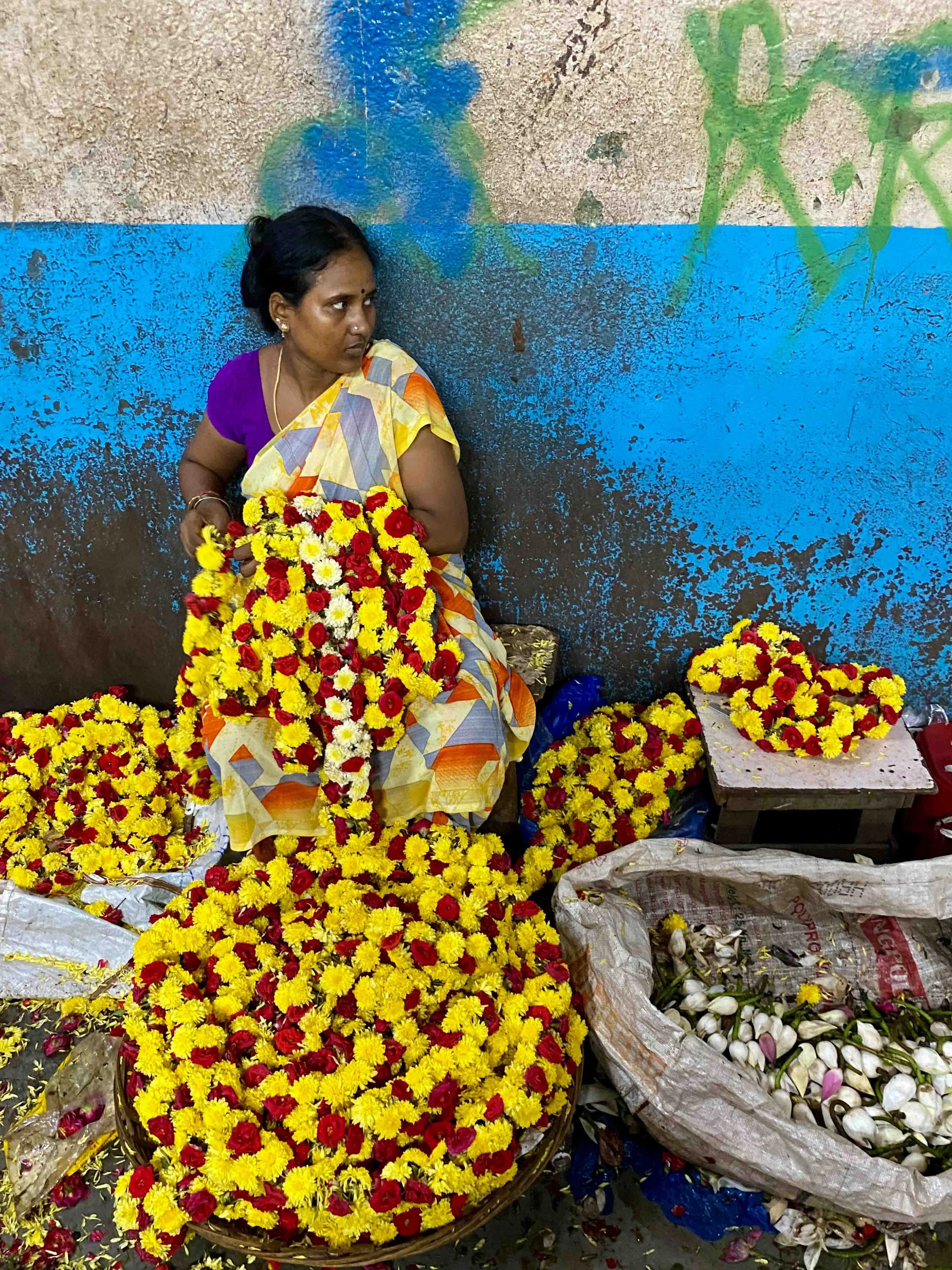   Flower Vendor   
Parvathi Kumar 
Photograph 
$325