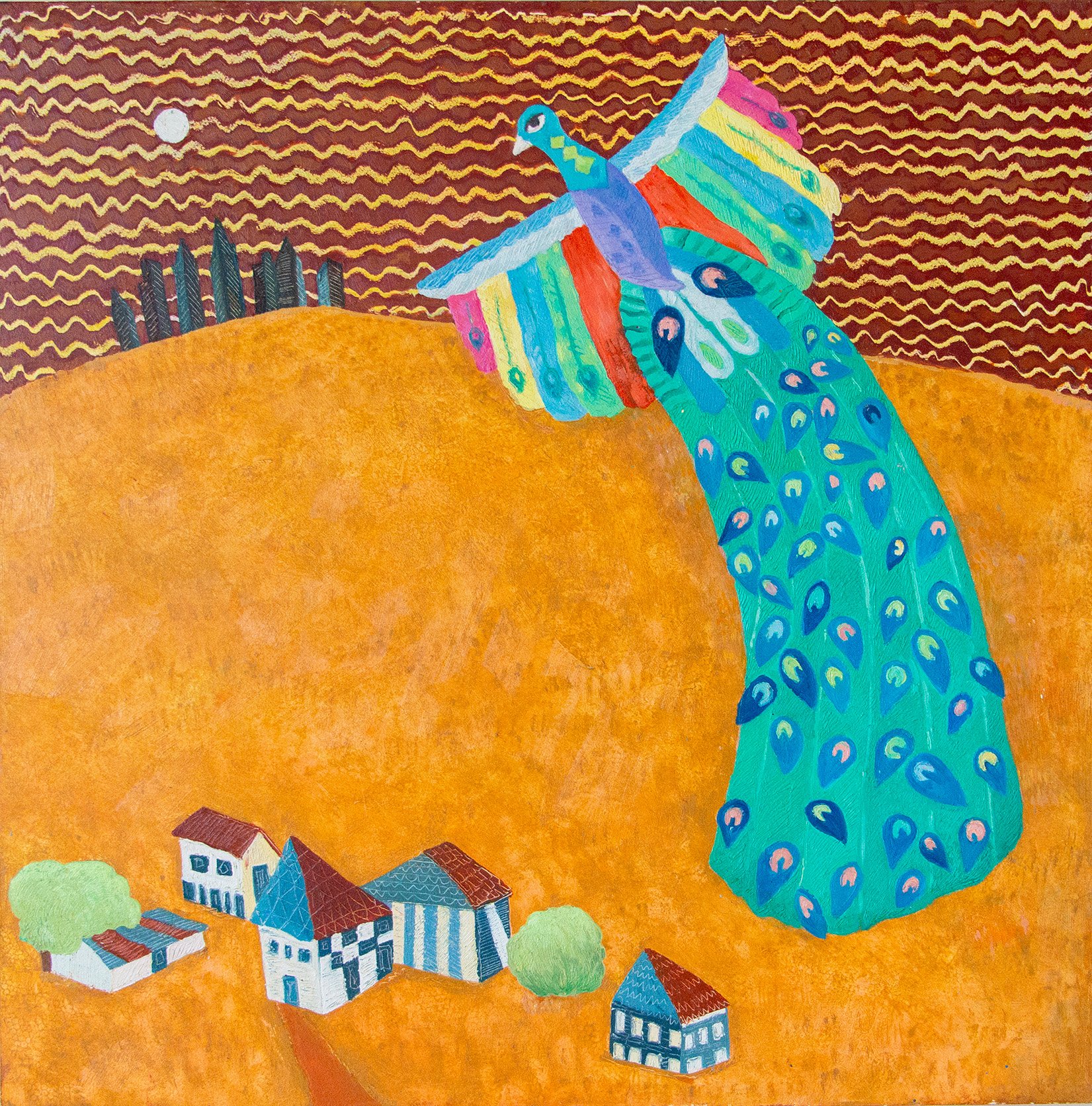   First Flight   
Preeti Singh 
Oil Paint on Maple Board 
Not for Sale