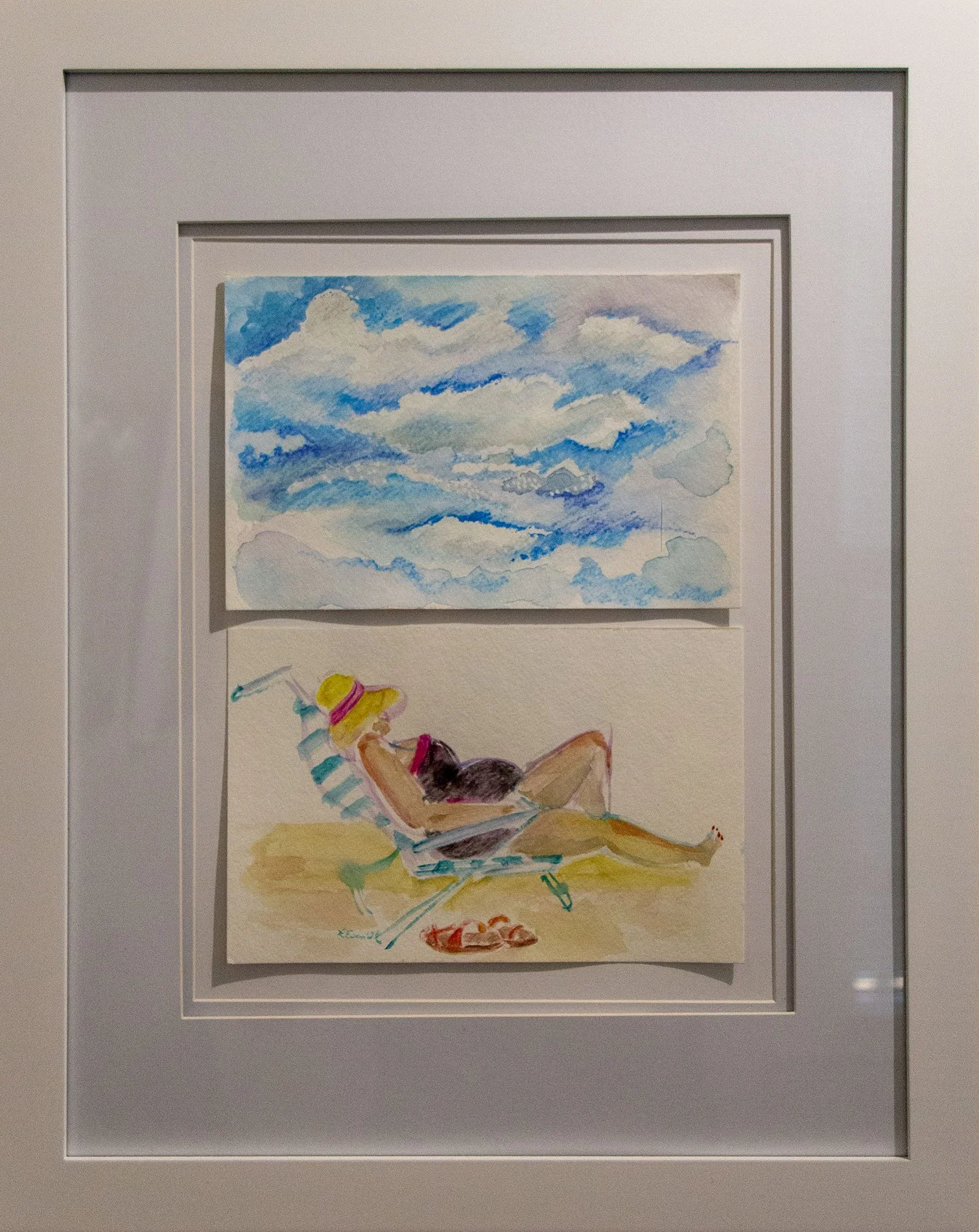   Dreaming of Blue Skies   
Lesley Esan 
Colored Pencil and Watercolor 
$250