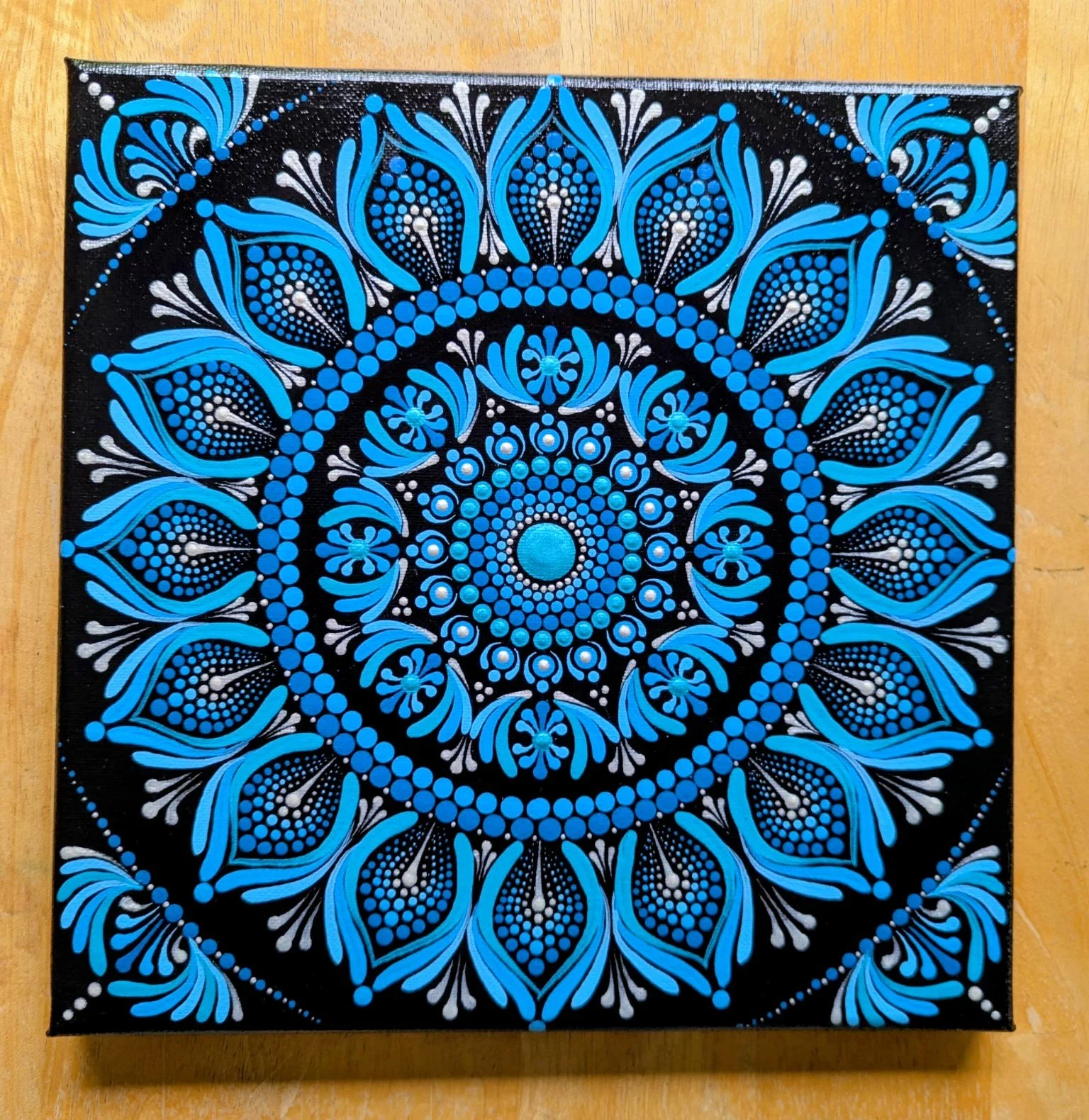   Neel Kamal - The Divine Blue Lotus   
Trupti Mehta 
Acrylic 
$160