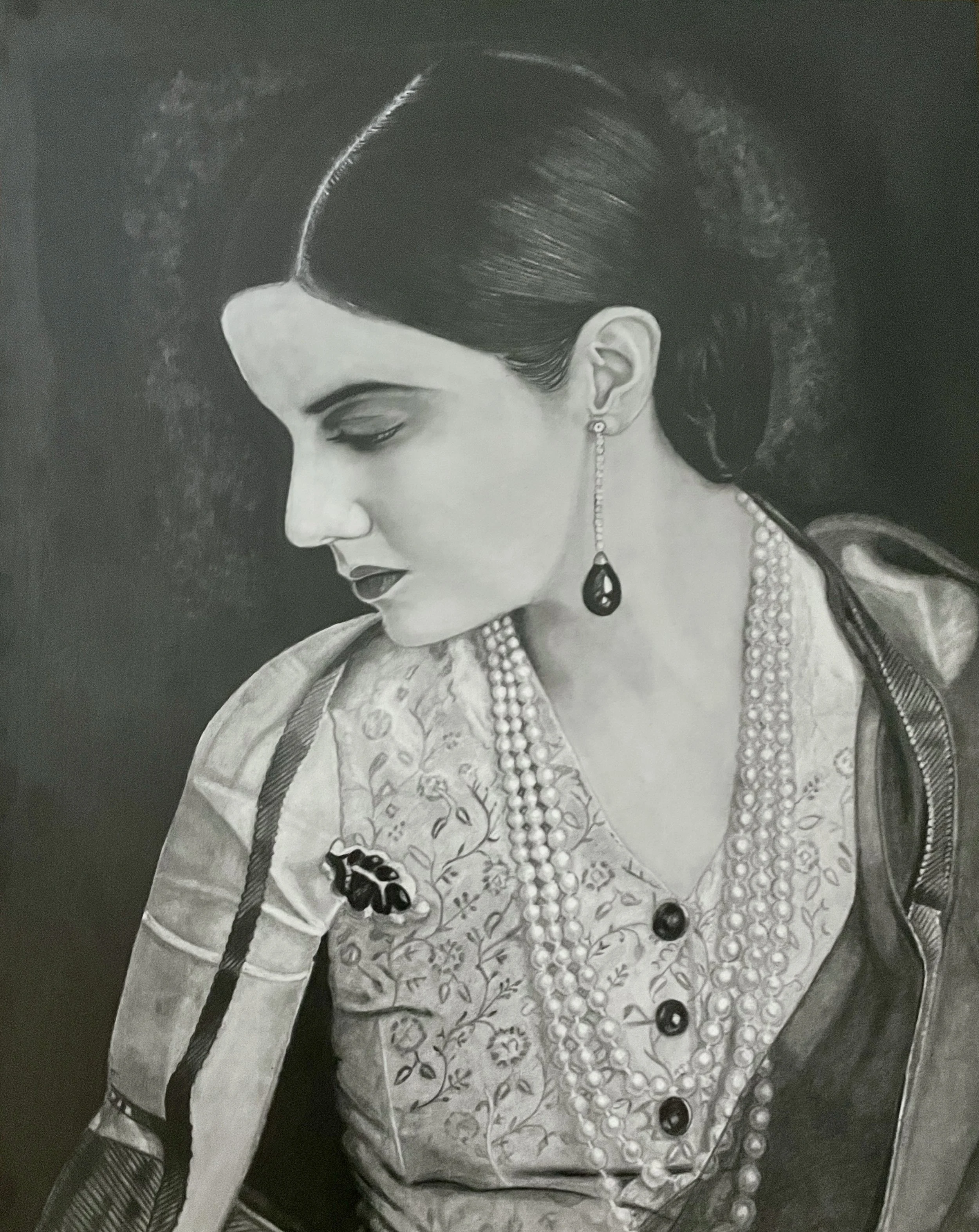   Epitome of Grace   
Richa Gupta 
Pencil Drawing 
$1,600