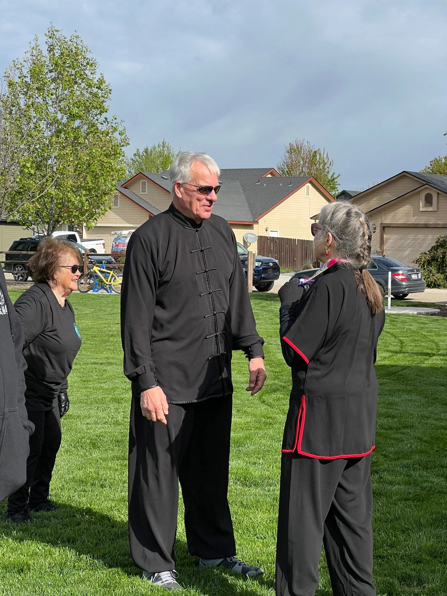 Grandmaster Larry Bearg and Sifu Karen Dusek (Silver Medal winner!)
