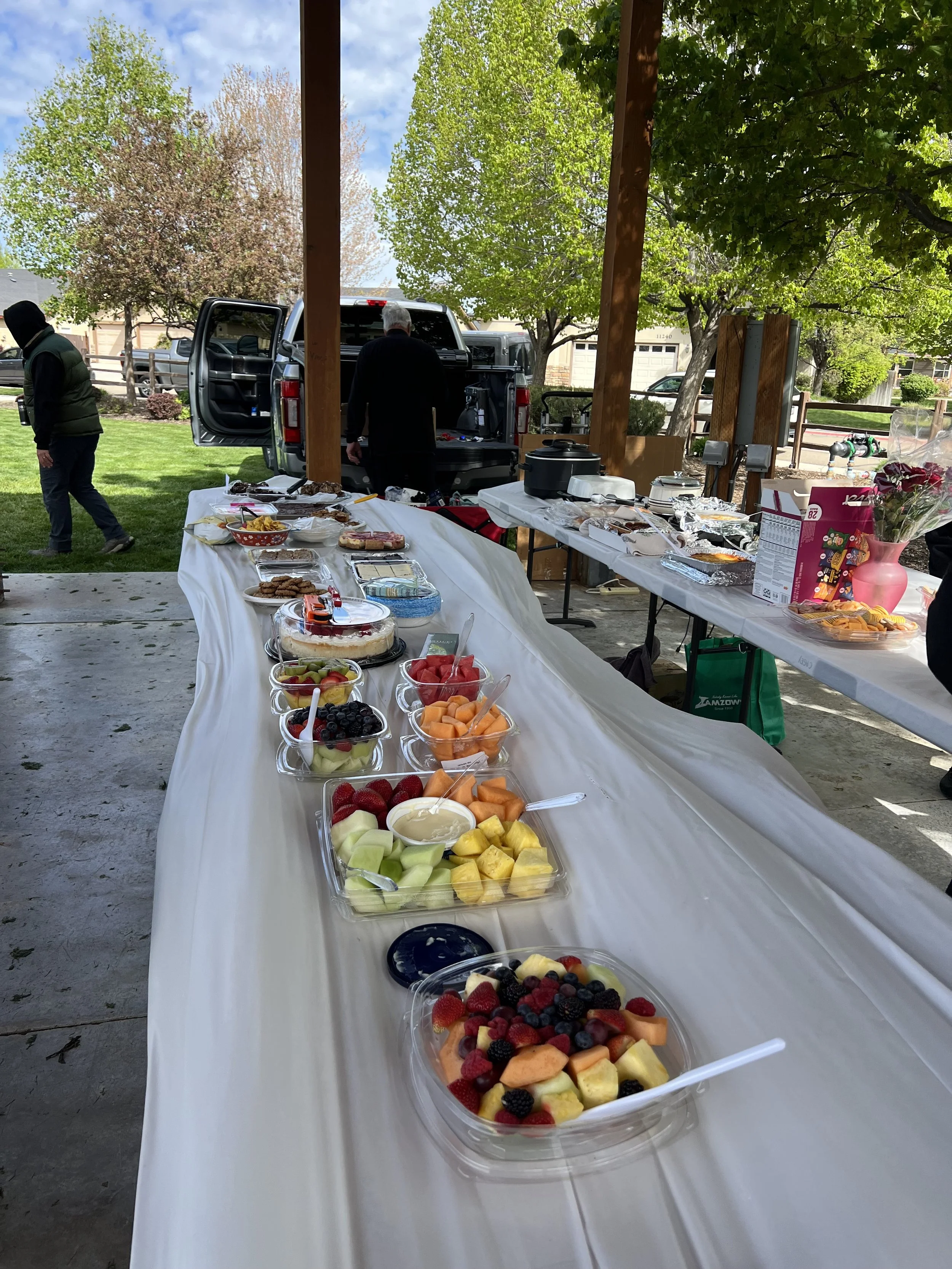 An amazing pot-luck followed performances!