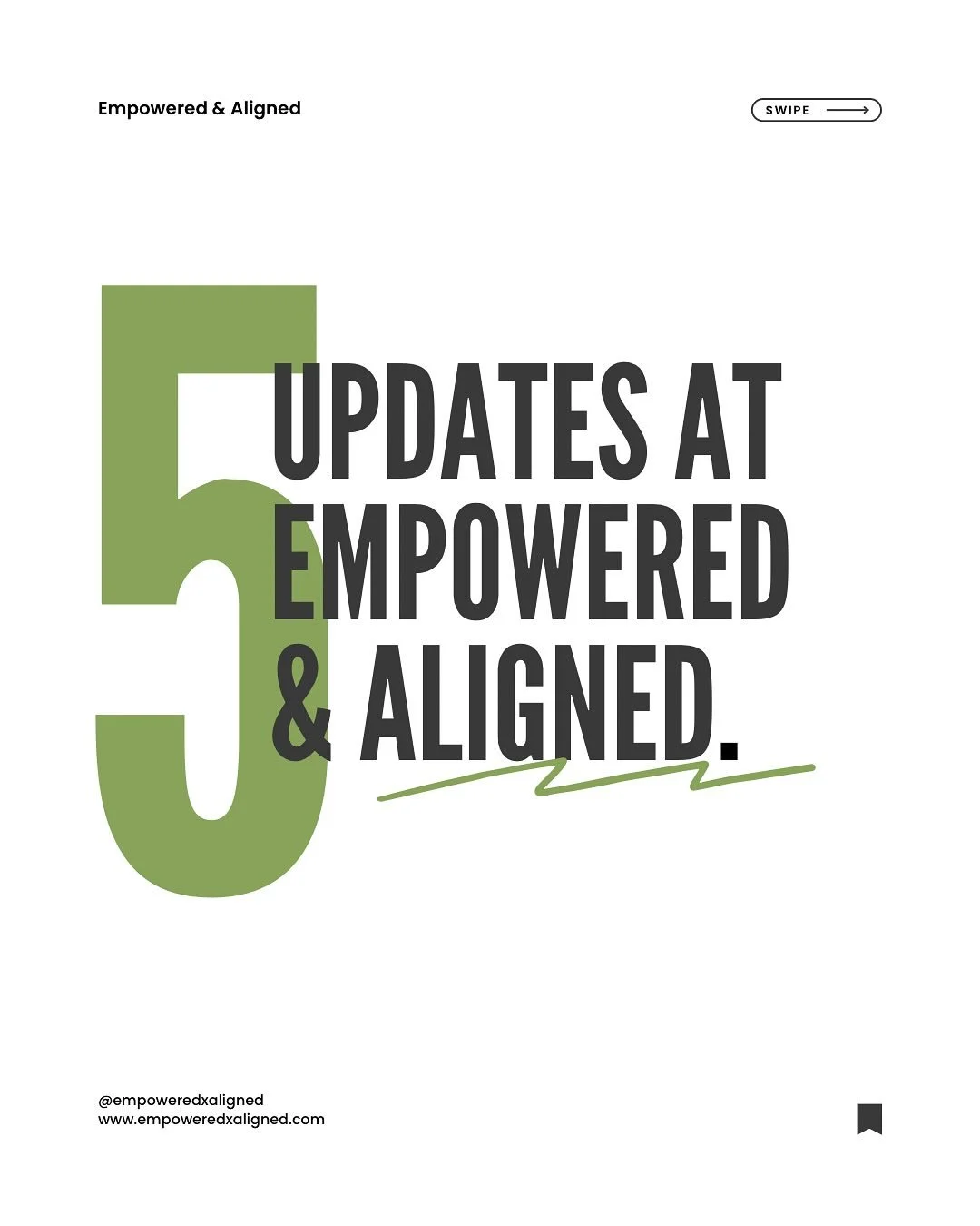 5 changes happening here at Empowered &amp; Aligned!