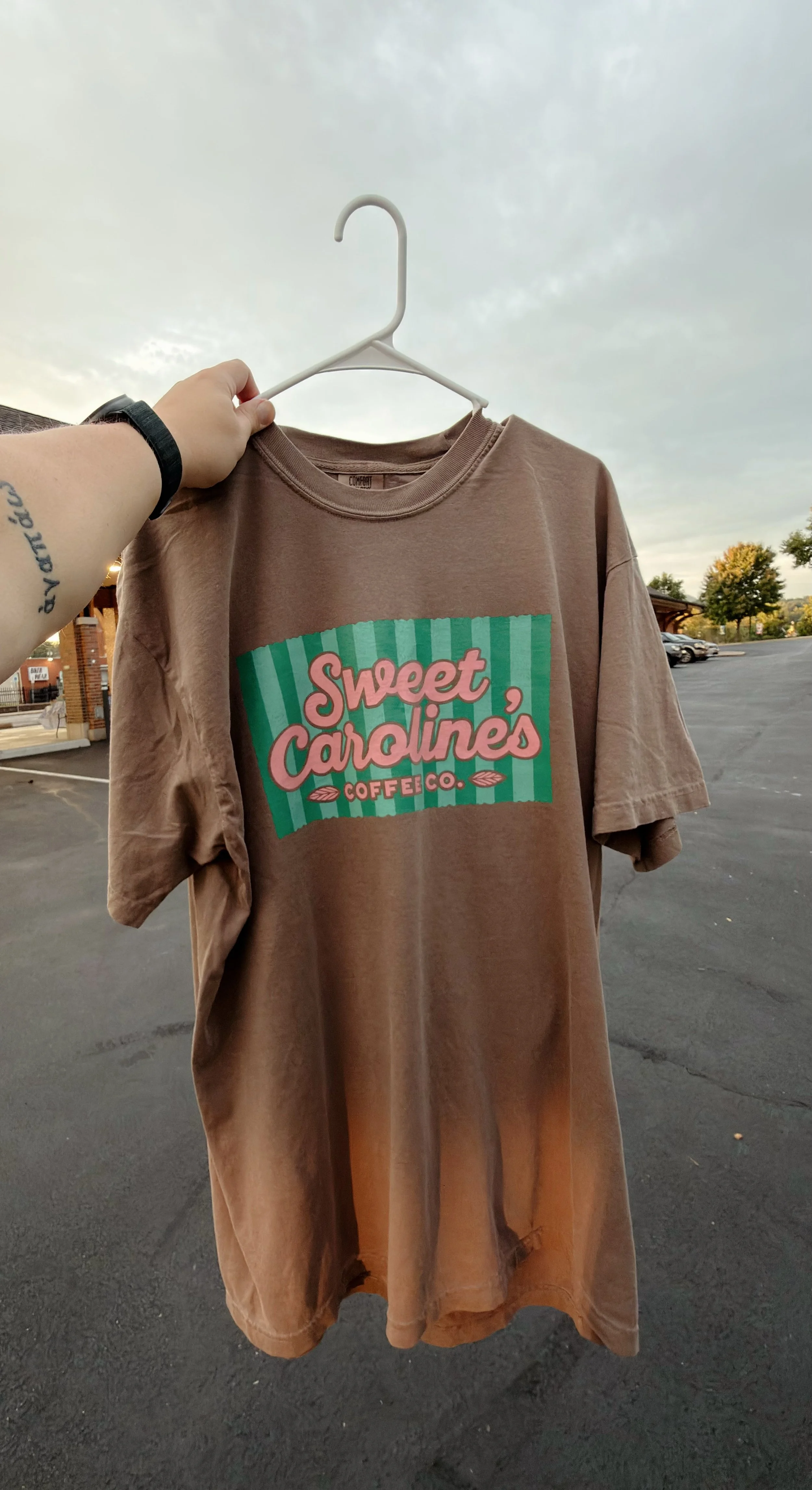 Sweet Caroline’s Striped Graphic T-Shirt