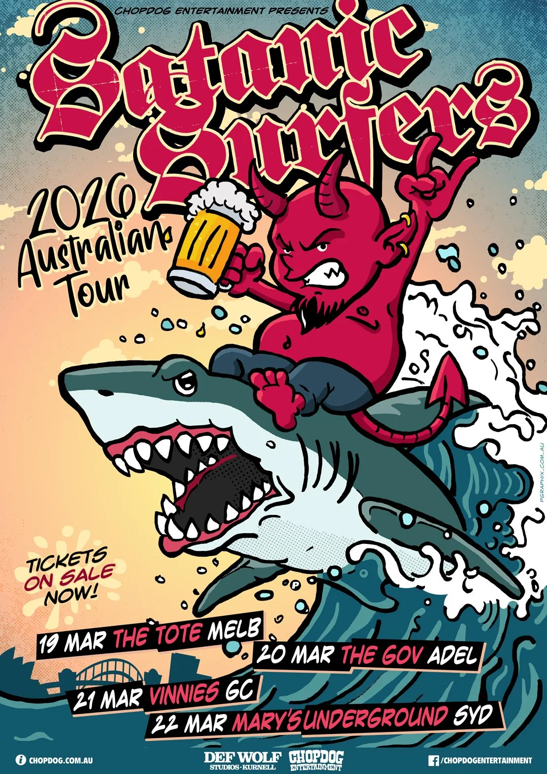 Satanic Surfers (SWE) Australian Tour