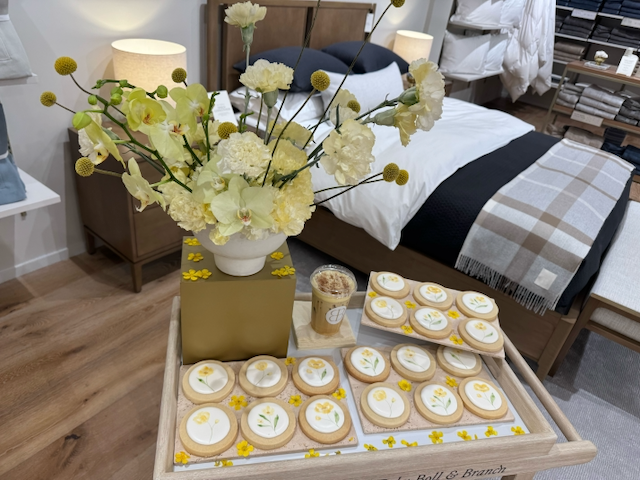 Buttercup Cookies at Boll &amp; Branch Product Launch