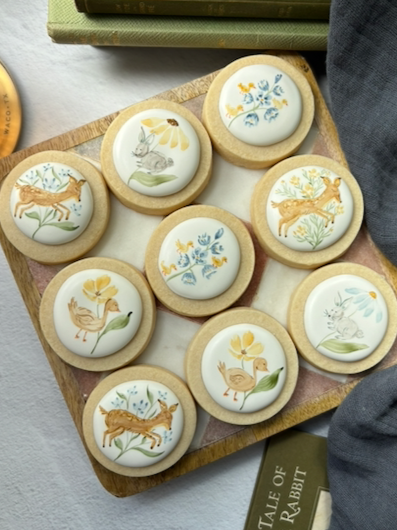 Project Into the Woods: Cookies for a Wildflower &amp; Woodland Themed Baby Shower