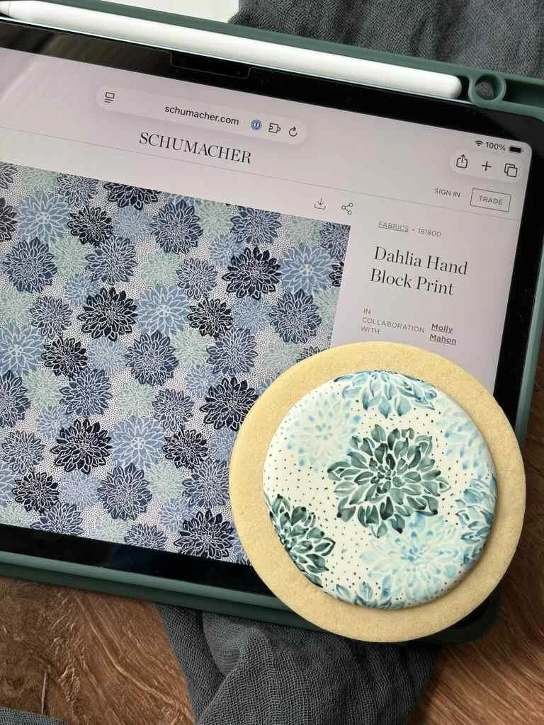 Schumacher Website and Hand Painted Cookie.jpg