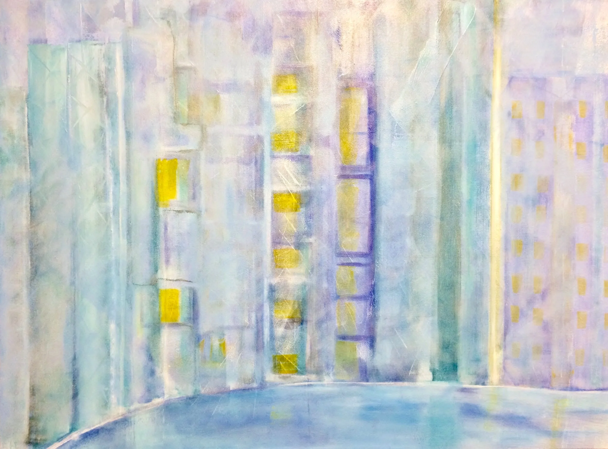 Primavera (2014) 48 x 60 in., acrylic and glaze on canvas