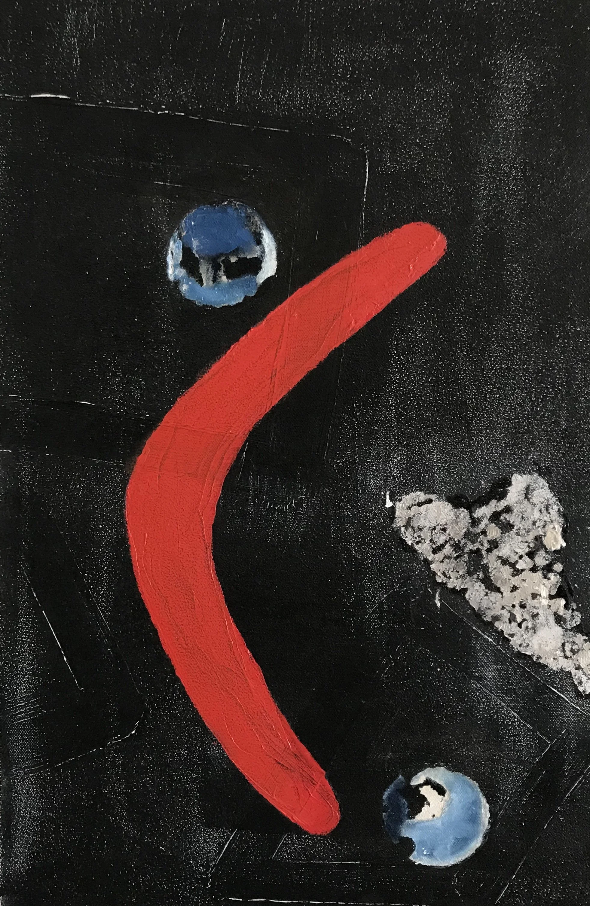 Panel 1 of untitled triptych (2020) 24x 16 in., oil on canvas 