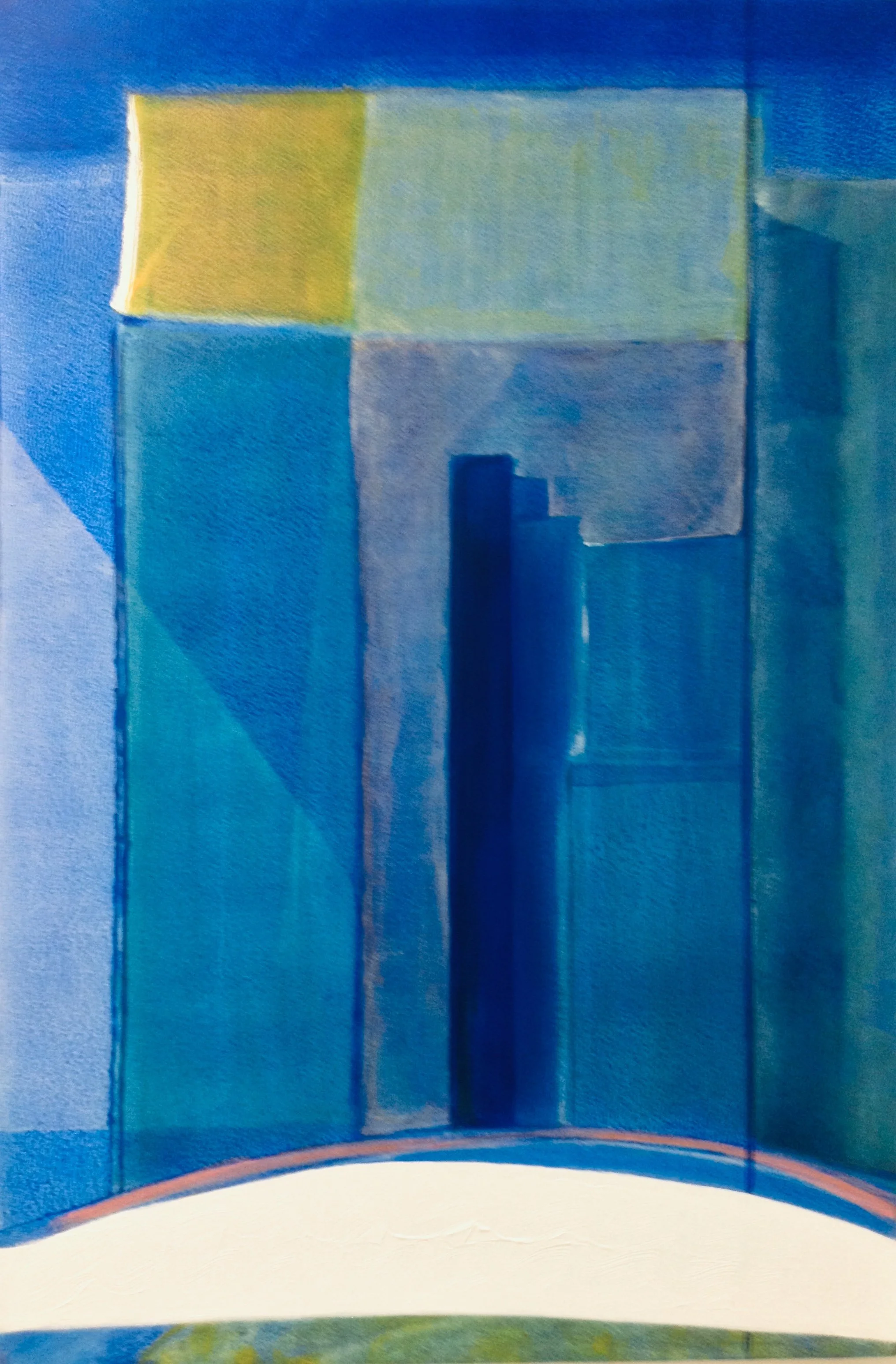 Mapuche (2013) 35.5 x 24 in., acrylic and glaze on canvad