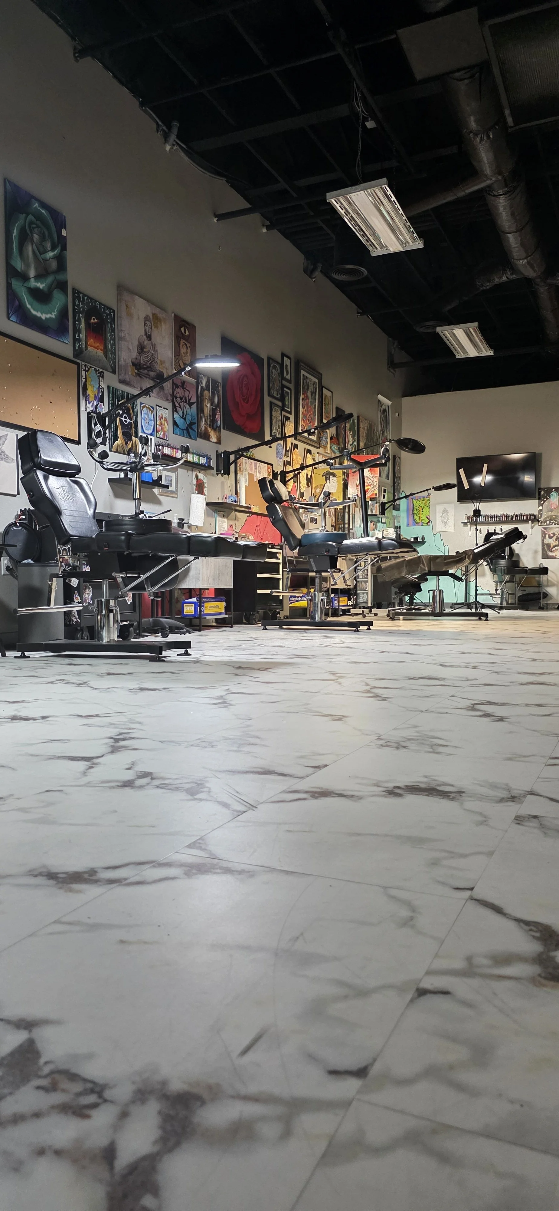 Clean professional licensed tattoo shop Las Vegas Nevada