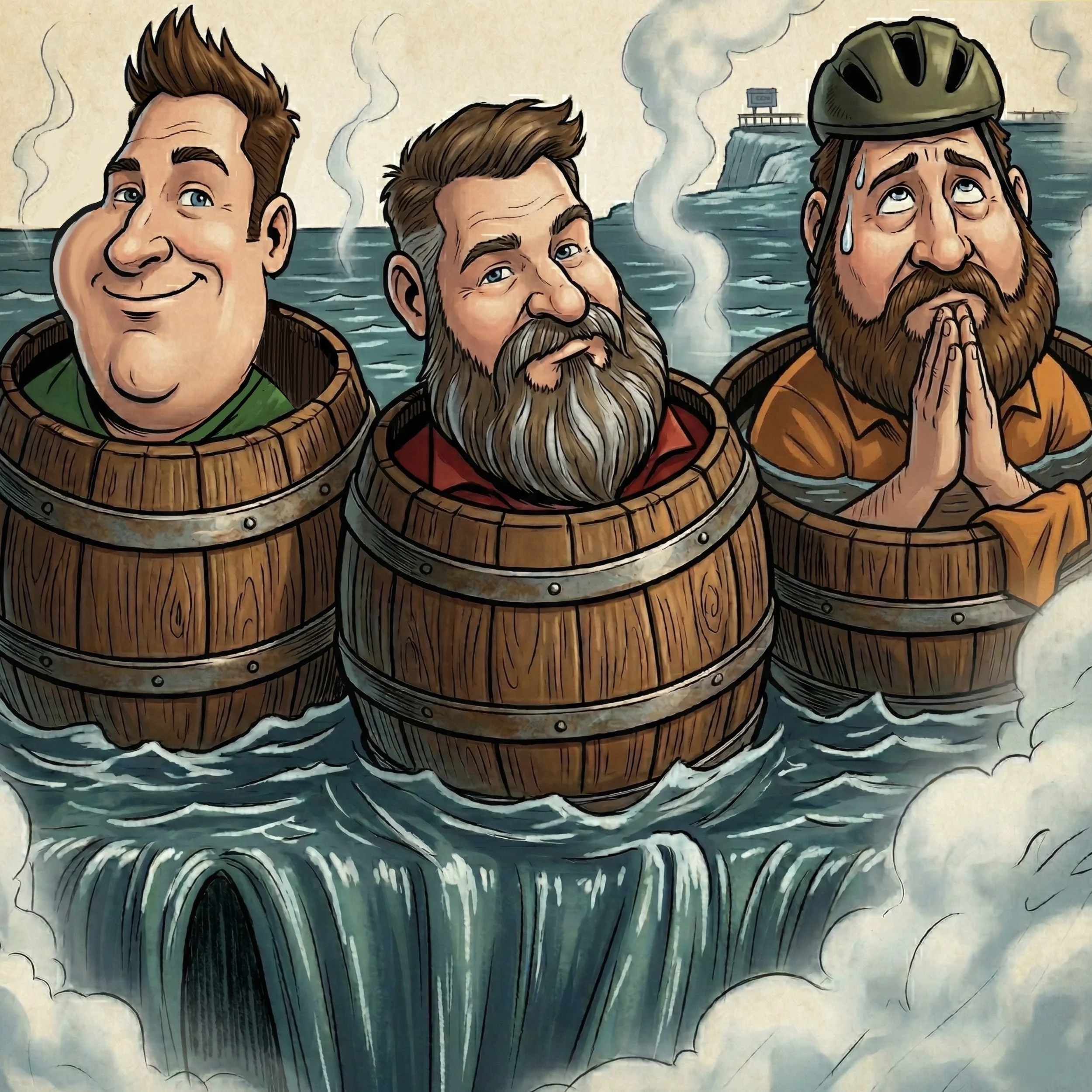 Niagara Falls — School Teachers in Barrels 