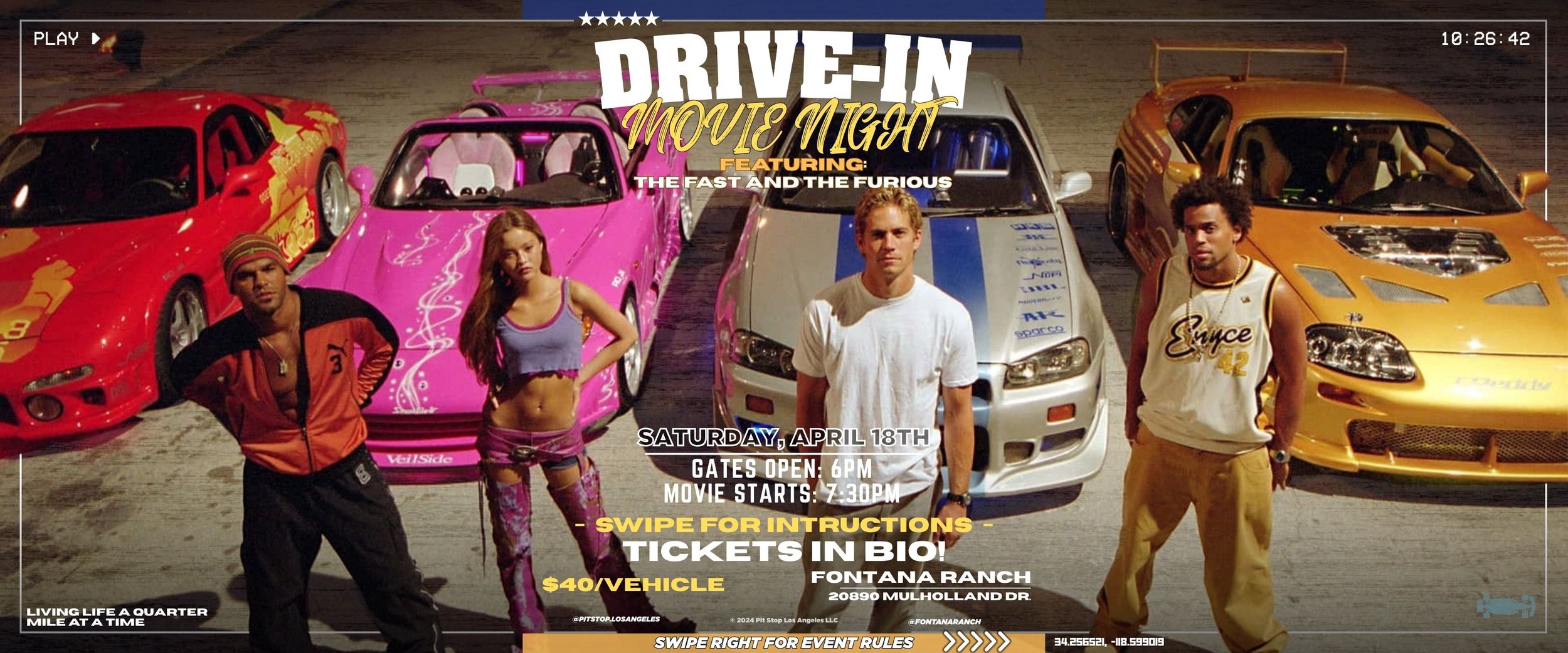 The Fast and The Furious Movie Night