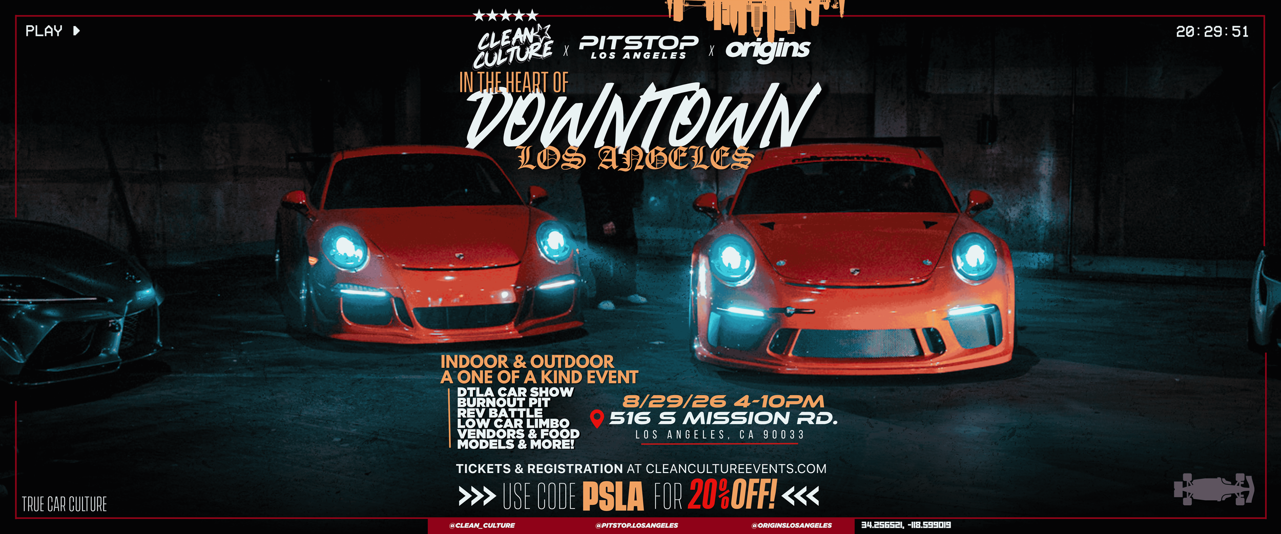 PSLA X Clean Culture X Origins