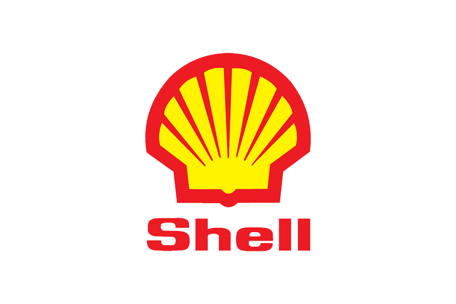 Shell logo with a yellow shell icon and red outline above the red word 'Shell'