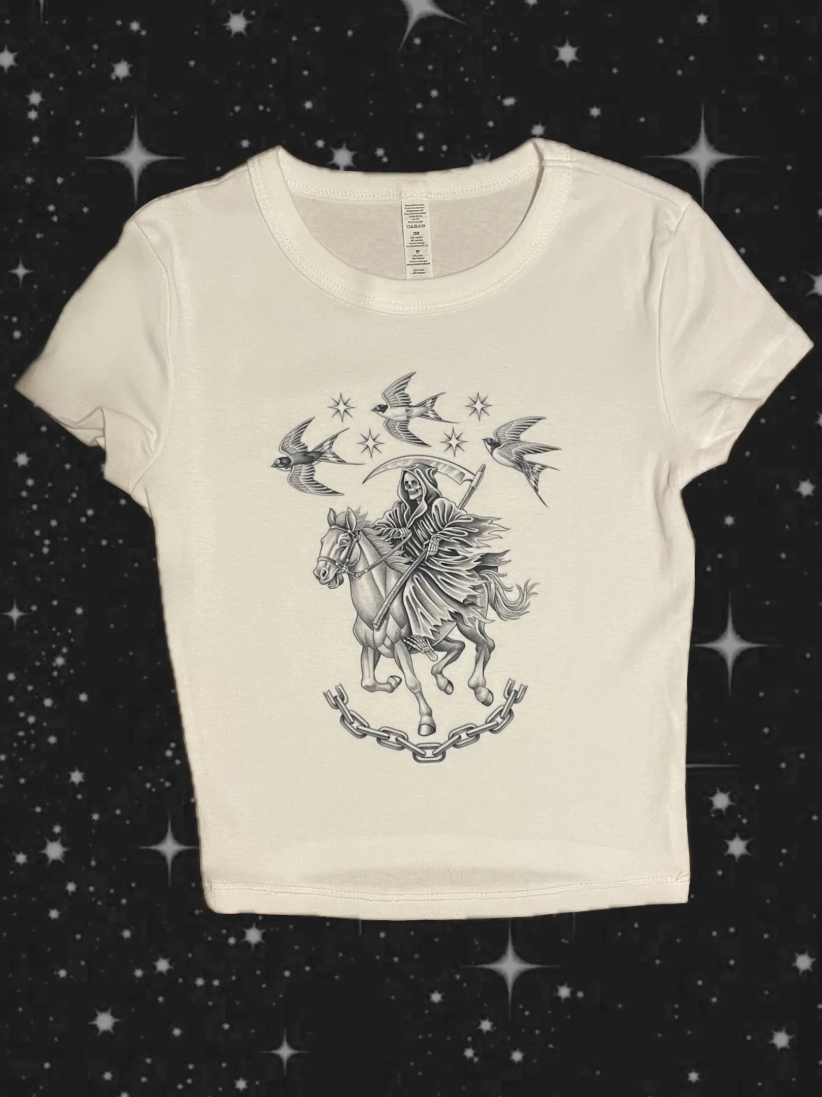 Grim Reaper baby tee