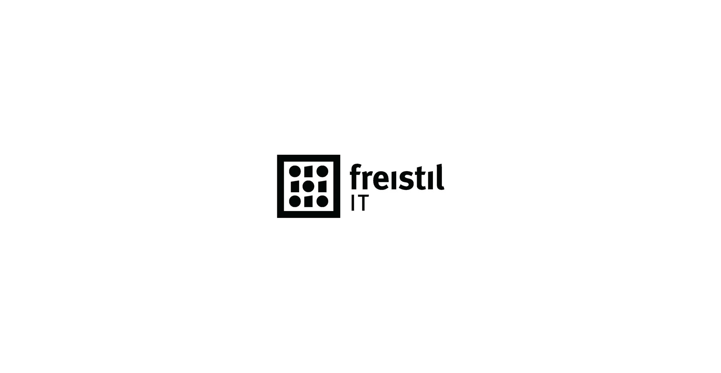 This design is based on the original freistil 'hacker' logo. To ensure brand recognition, it retains elements of the previous logo but with enhancements. We’ve kept the white box and coding reference, incorporating ones (1) and zeros (0) to preserve 
