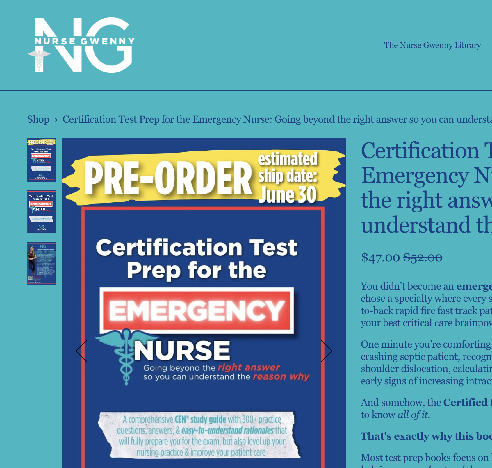 Nurse Gwenny’s CEN book