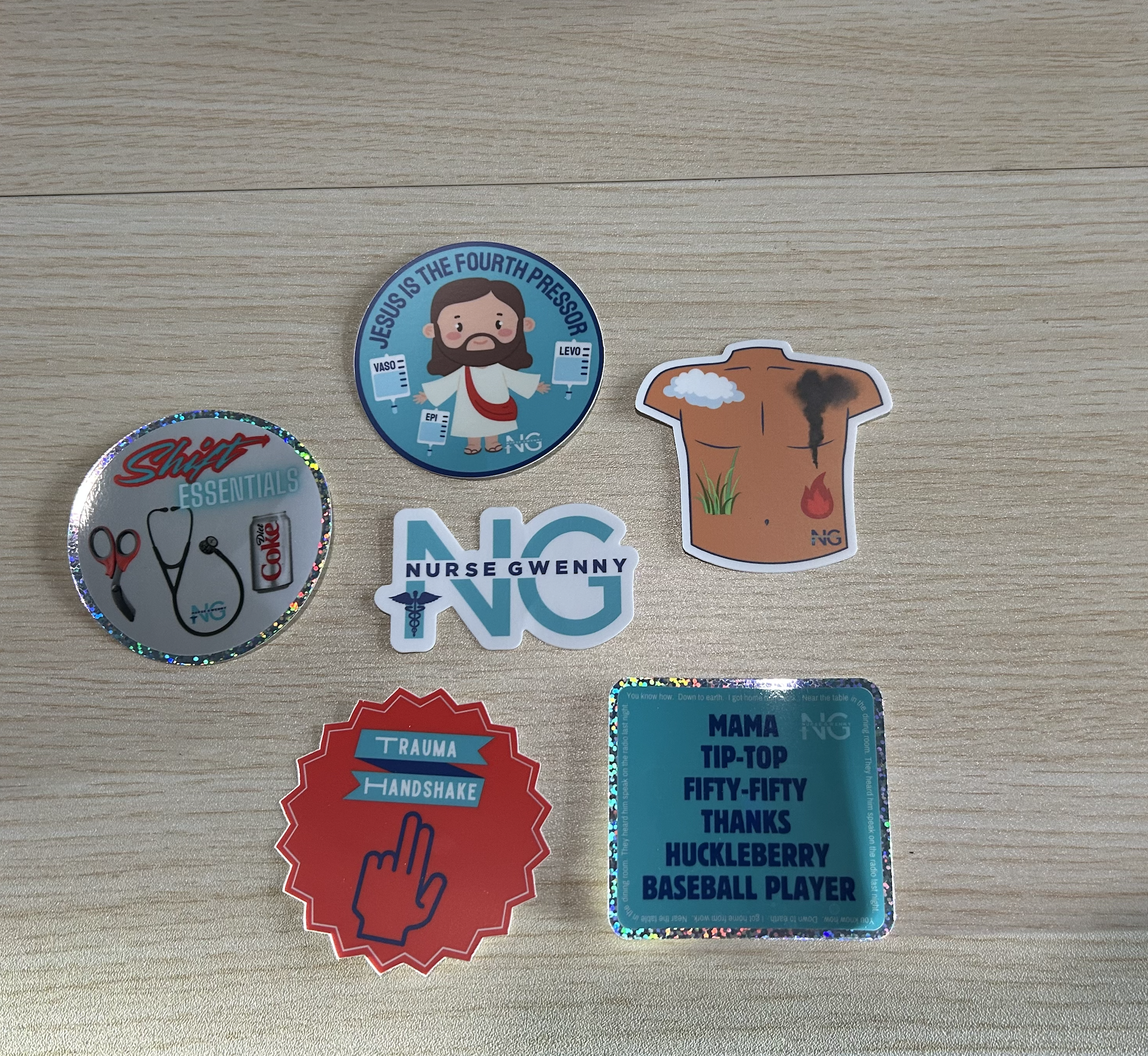 Nurse Gwenny Sticker Six Pack